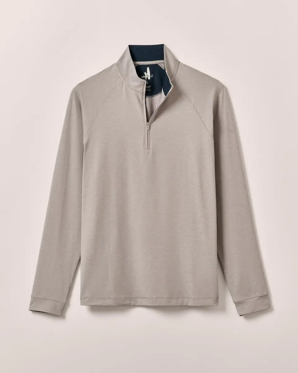 johnnie-O Freeborne Performance 1/4 Zip Pullover Seal/L | Lightweight, Stretch, Moisture-Wicking for Men - view 5