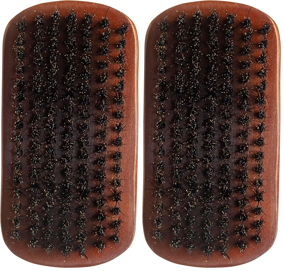 Diane Reinforced Boar Bristle Curved Military Wave Hair Brush (Pack of 2) | Medium Firmness for Thick Curly Hair - main product image
