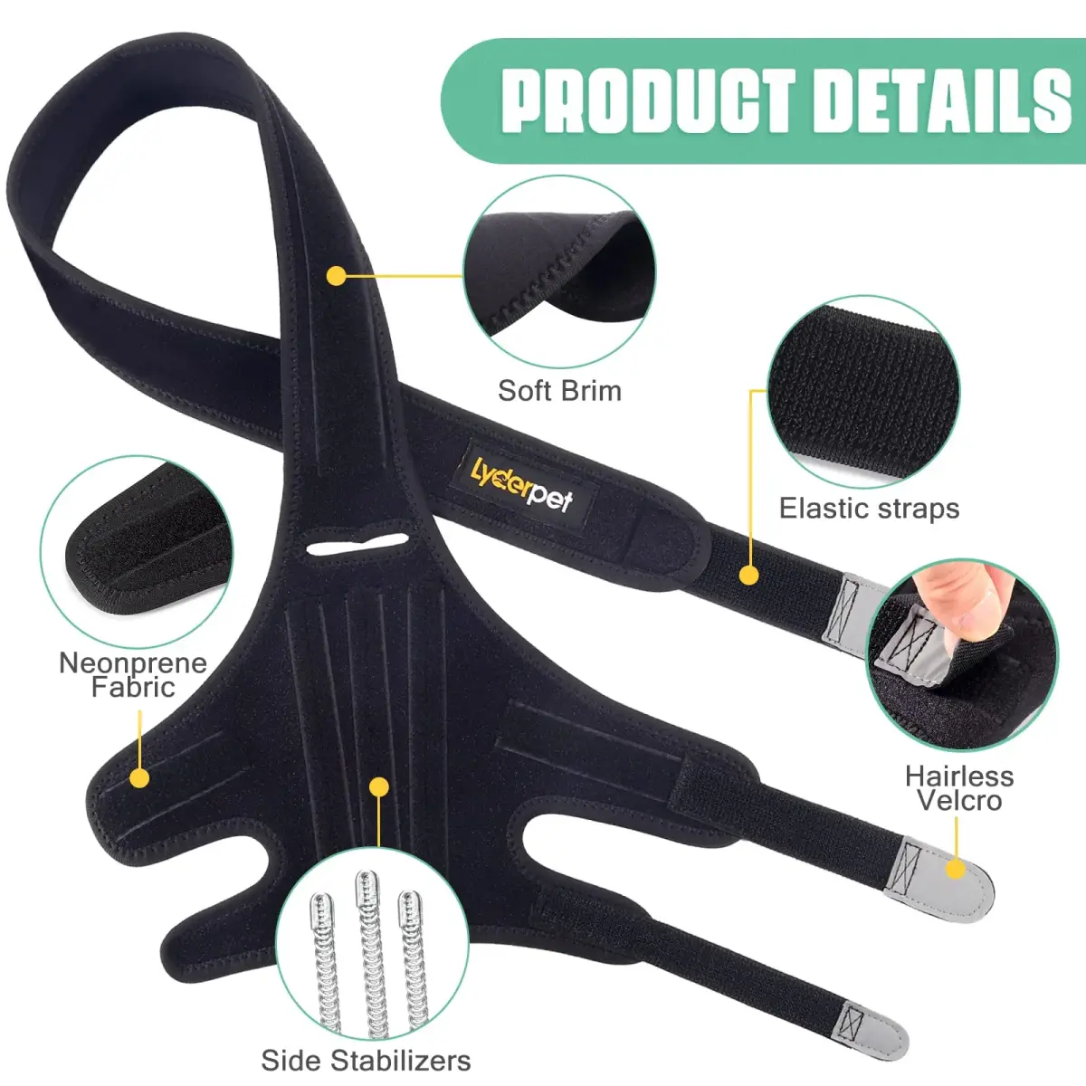Lyderpet Dog Knee Brace for Torn ACL Hind Leg, Rear Leg Cruciate Ligament Support for Large Dogs | Stabilizes Joint Pain - view 7