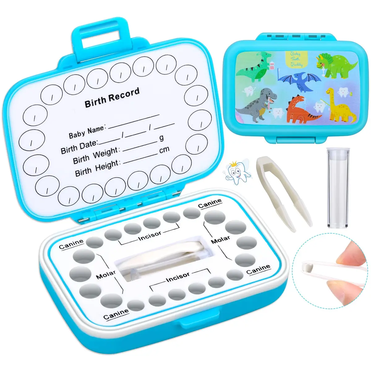 Caffox Tooth Keepsake Box for Kids | Baby Teeth Storage & First Tooth Container - main product image