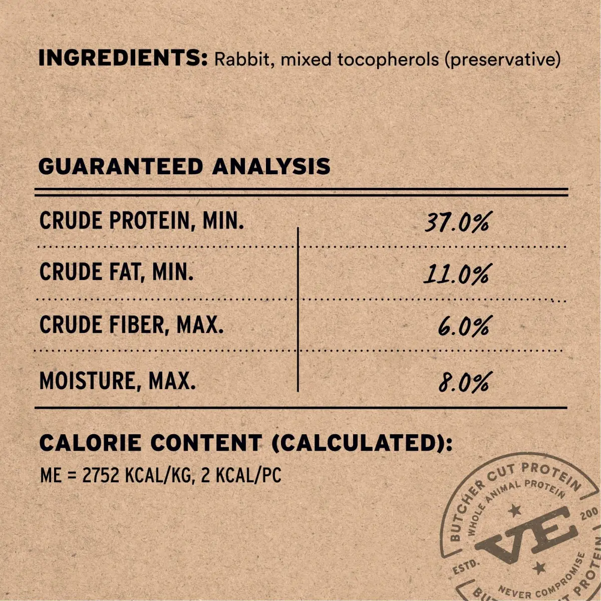 Vital Essentials Freeze Dried Rabbit Cat Treats 0.9 oz (25.5 g) | High Protein, Grain-Free, USA Crafted - view 3