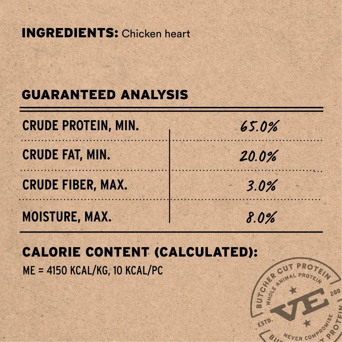 Vital Essentials Freeze Dried Raw Chicken Hearts Cat Treats 0.8 oz (22.7 g) | High Protein Single Ingredient Snack - view 3