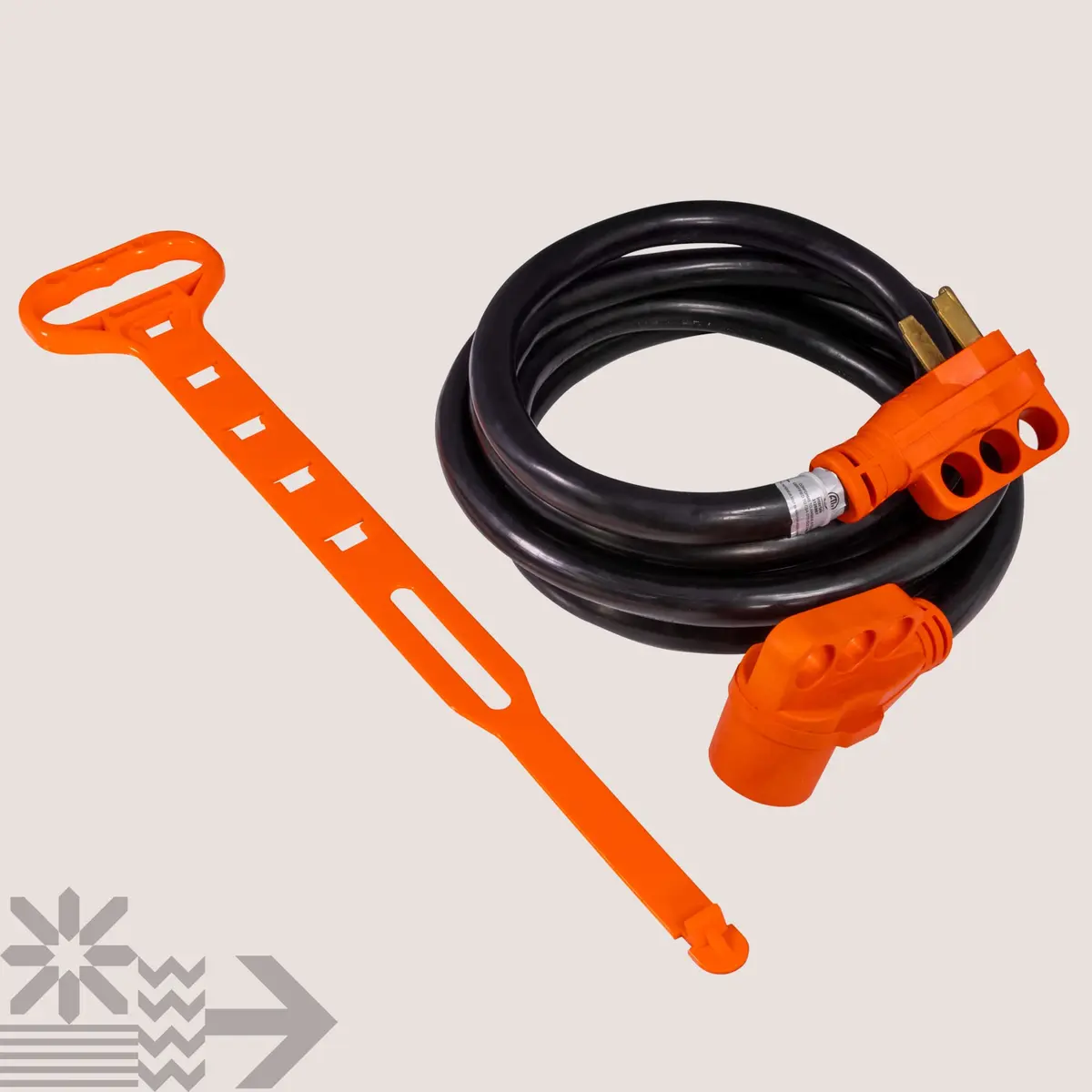 ONLINE LED STORE 15ft 50 Amp RV Extension Cord 125/250V NEMA 14-50 6 Gauge 4 Prong | Heavy Duty Power Cable for RVs - view 8