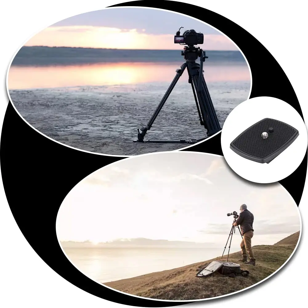 LELEVTXP Camera Tripod Quick Release Plate 35mm x 35mm | Universal Adapter for Connect Camera to Tripod - view 6