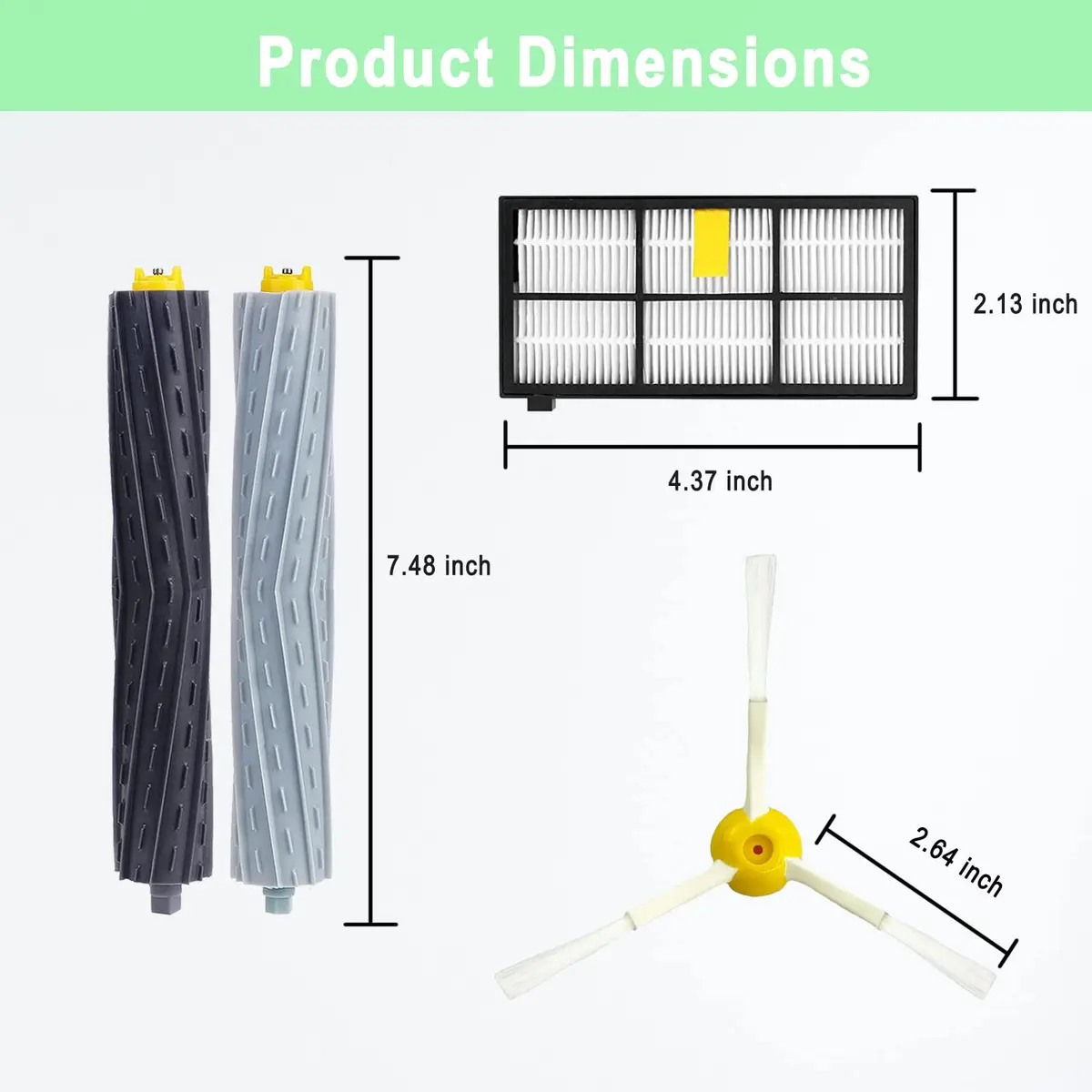 Tivcroxs 18 Pack Replacement Parts for iRobot Roomba 800 900 Series | High-Quality Vacuum Accessories - view 5