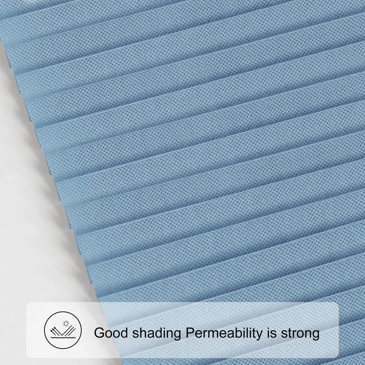 Jlong Cordless Pleated Paper Shades 35.4"W x 59"H | No-Drill Temporary Window Coverings - view 3