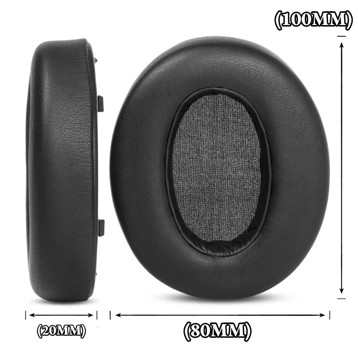 YunYiYi Replacement Earpads for Sony WH-XB910N Headphones | Black Protein Leather with Memory Foam (1 Pair) - view 5