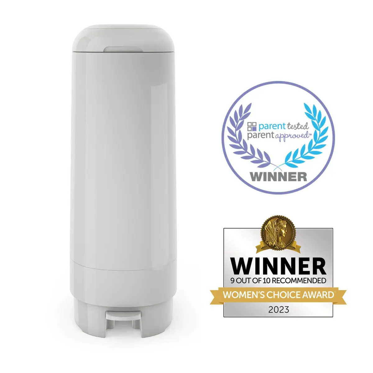 Diaper Genie Signature Diaper Pail with Easy Roll Refill 5L | Odor Lock & Hands-Free Operation - view 3