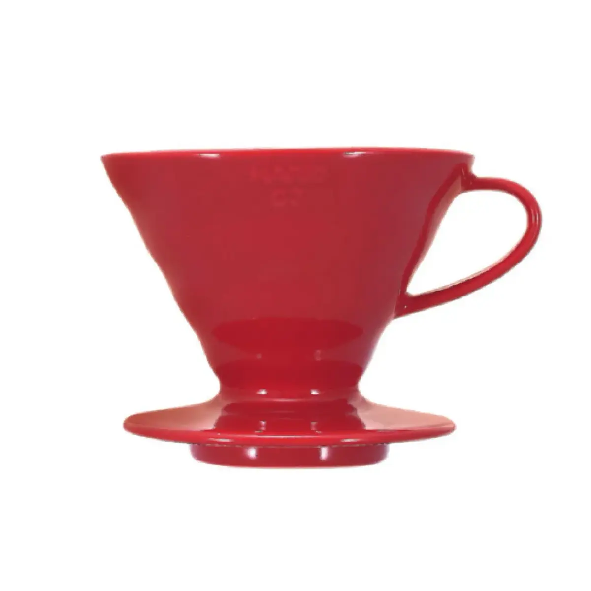 Hario V60 Ceramic Coffee Dripper Red 600ml (1-4 Cups) | Expert Pour-Over Coffee Brewer - main product image
