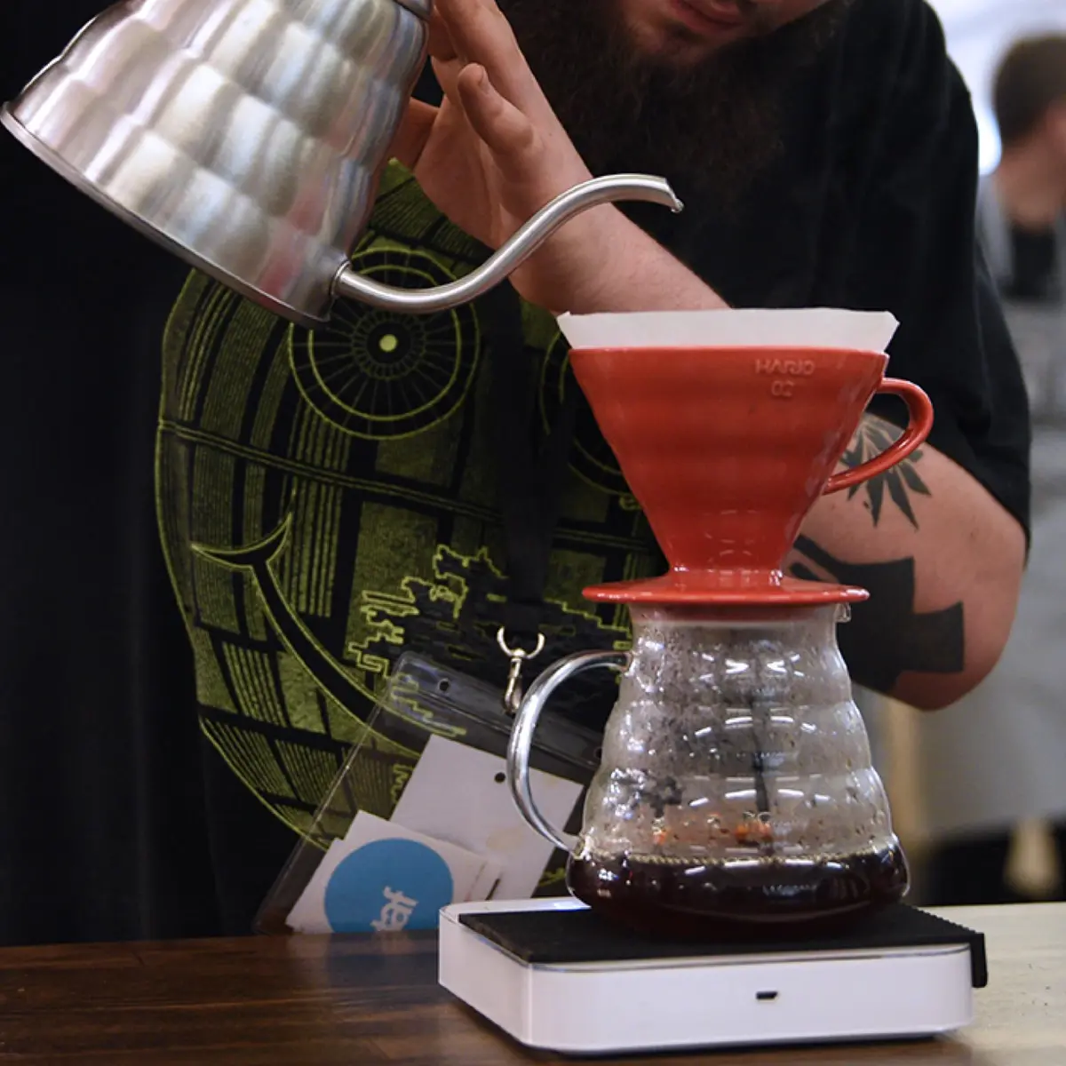 HARIO V60 Plastic Coffee Dripper Size 03 | Cone Pour-Over Brew for 1-6 Cups - view 4
