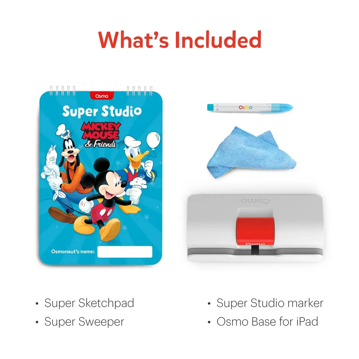 Osmo Super Studio Disney Mickey Mouse & Friends Starter Kit | Learn Disney Drawings & 100+ Cartoon Drawings - view 6