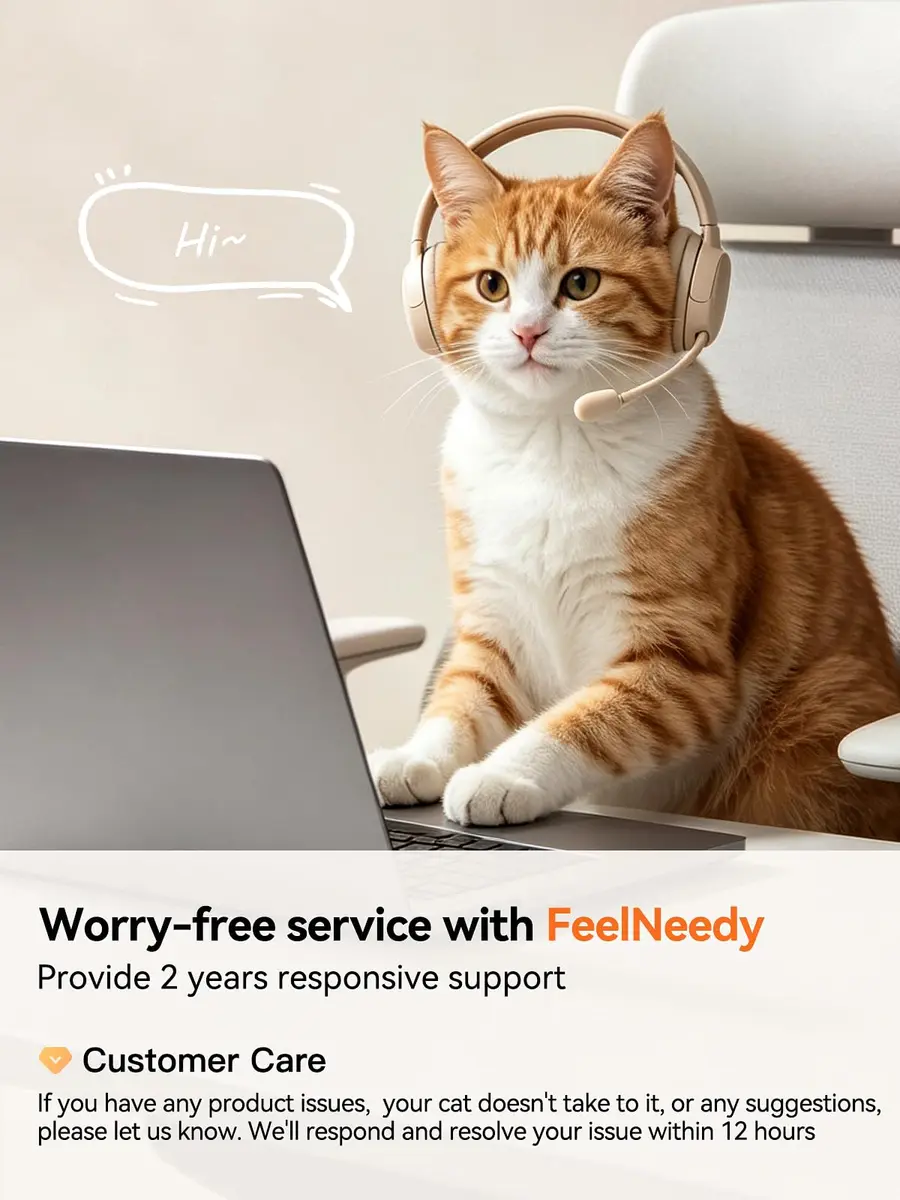 FEELNEEDY Wireless Cat Water Fountain Stainless Steel 4L | Battery Operated, Ultra Quiet, Sensor-Activated - view 8