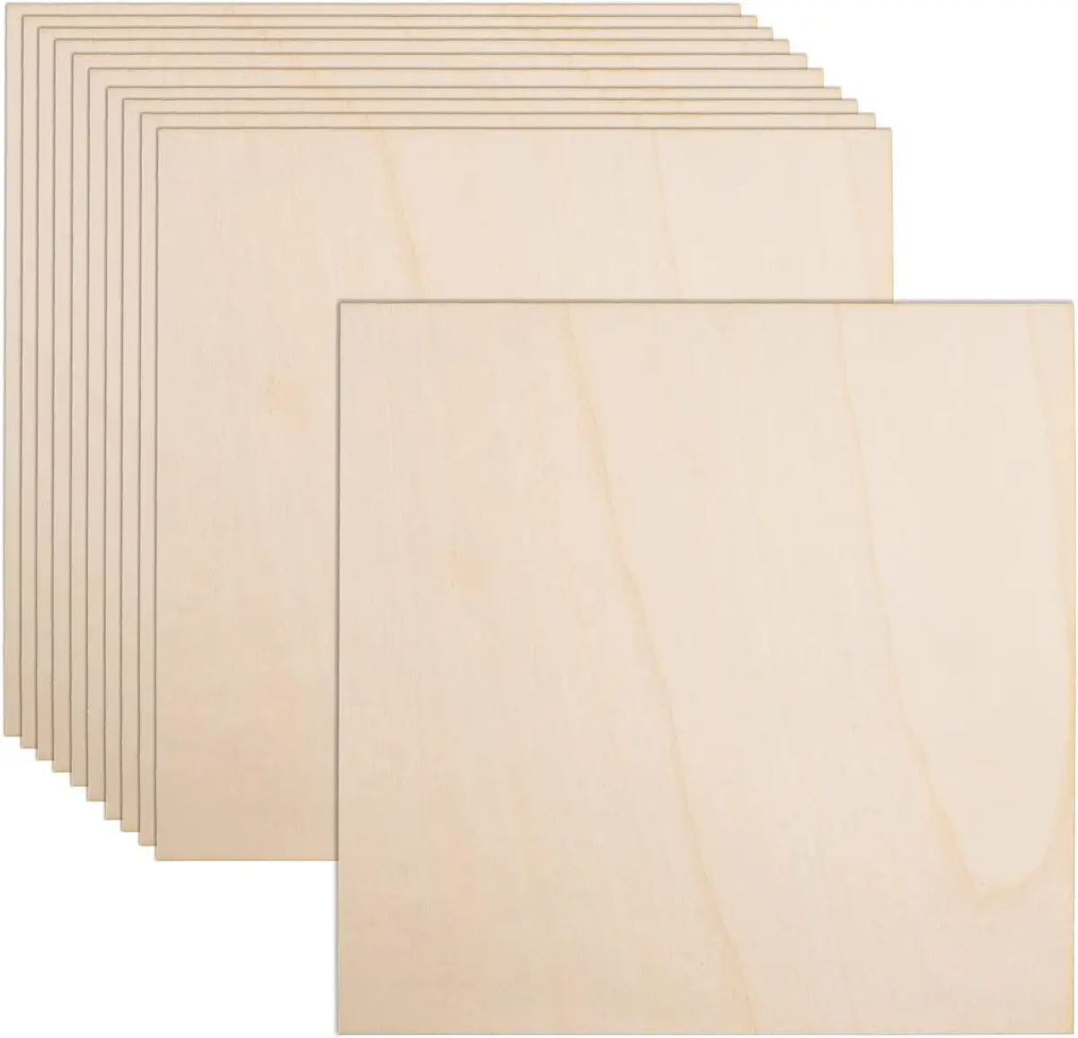 AWIZOM Basswood Sheets 16x16x3mm | Unfinished Craft Wood for Laser Cutting & Painting - main product image
