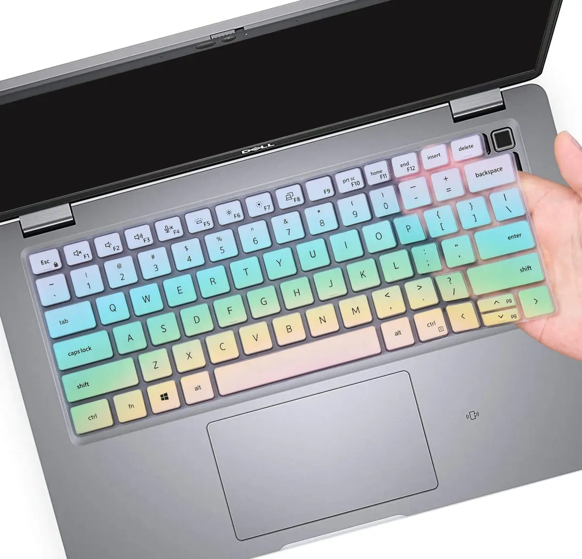 CaseBuy Keyboard Cover Skin for Dell Latitude 5420 5430 5440 5450 3440 3450 14, Latitude 7420 7430 7440 7450 15.6" Laptop Protector, Colorful | US Layout - main product image