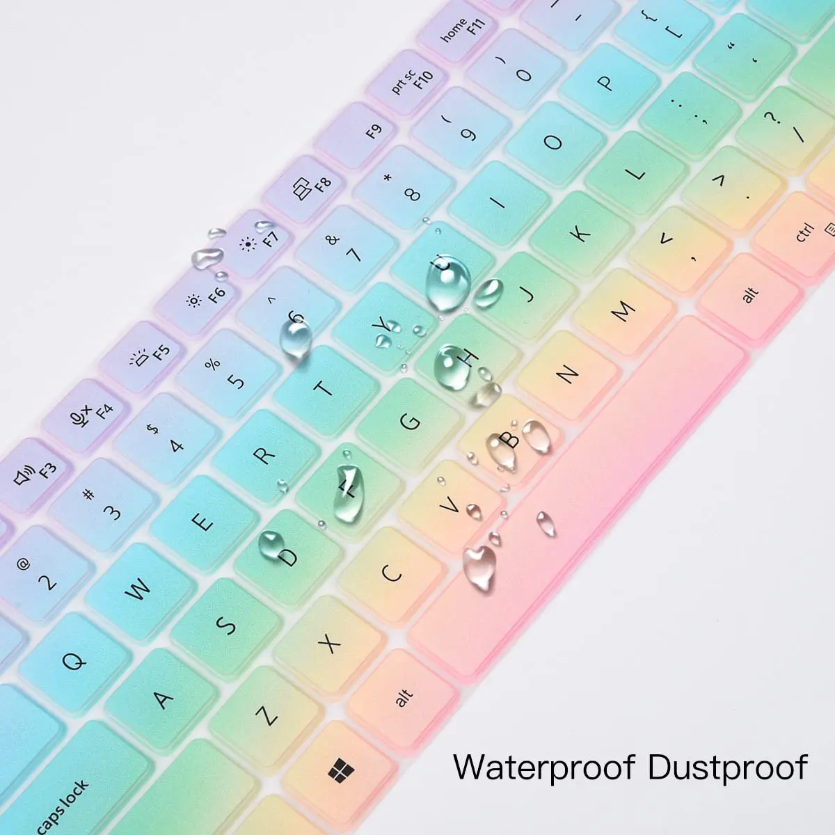 CaseBuy Keyboard Cover Skin for Dell Latitude 5420 5430 5440 5450 3440 3450 14, Latitude 7420 7430 7440 7450 15.6" Laptop Protector, Colorful | US Layout - view 6
