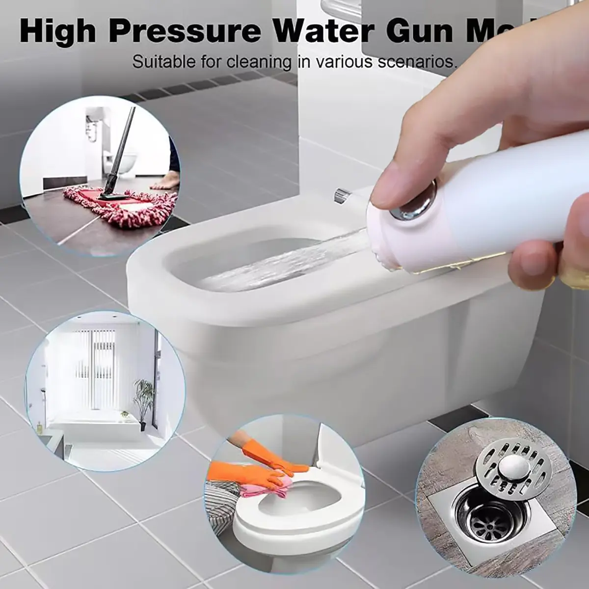 xianshengle Shower Head with Handheld | High Pressure, 4 Modes, Filtered, 59" Hose, Durable ABS - view 5