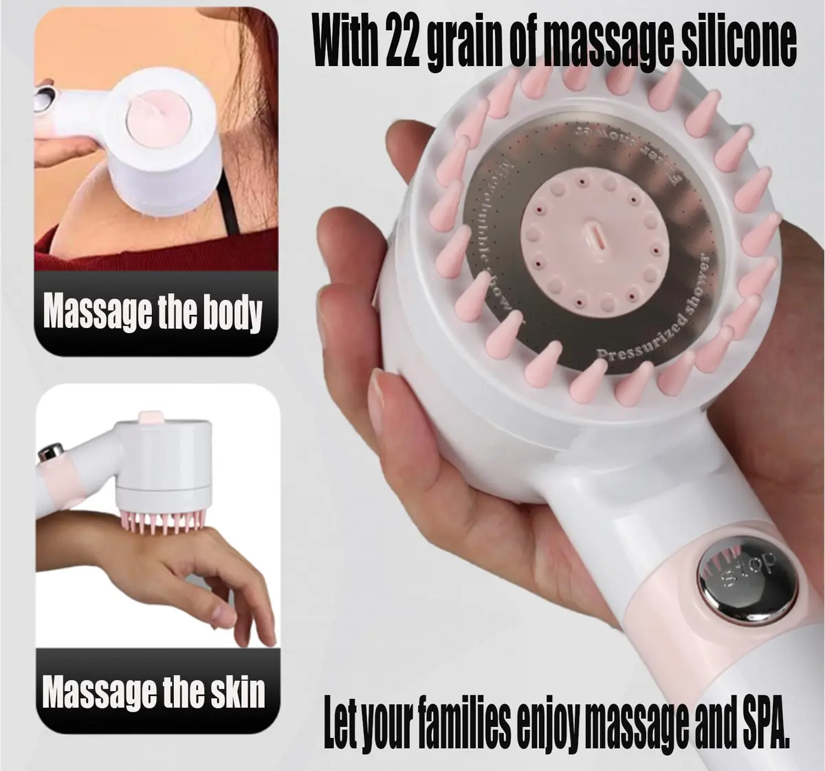 xianshengle Shower Head with Handheld | High Pressure, 4 Modes, Filtered, 59" Hose, Durable ABS - view 6