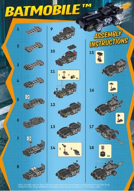 LEGO DC Superheroes Batman Batmobile Micro Set 53 pcs. | Compact Building Toy for Kids - view 5