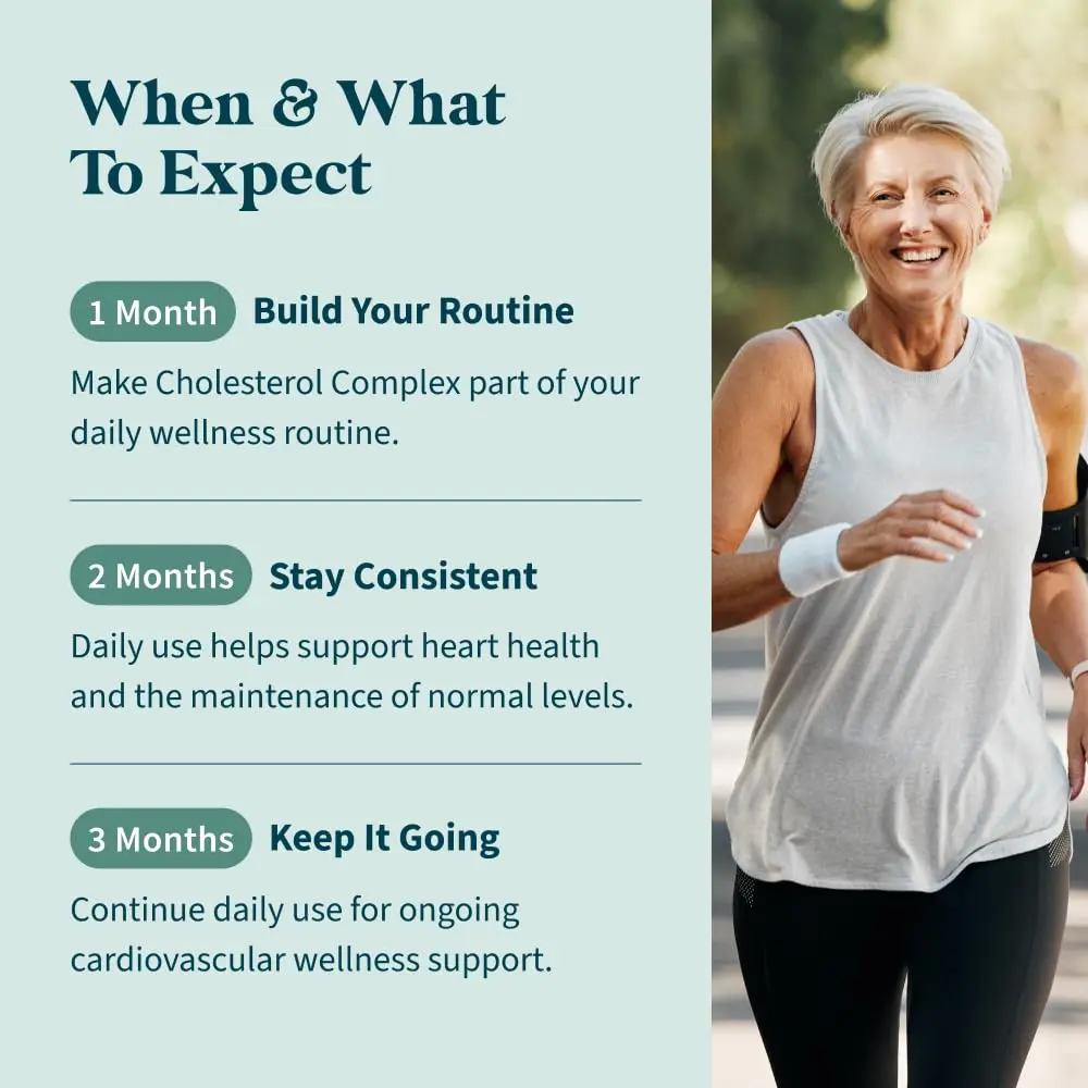 Pattern Wellness Cholesterol Complex Supplement – 90 Vegan Capsules | Supports Heart Health & Wellness - view 5