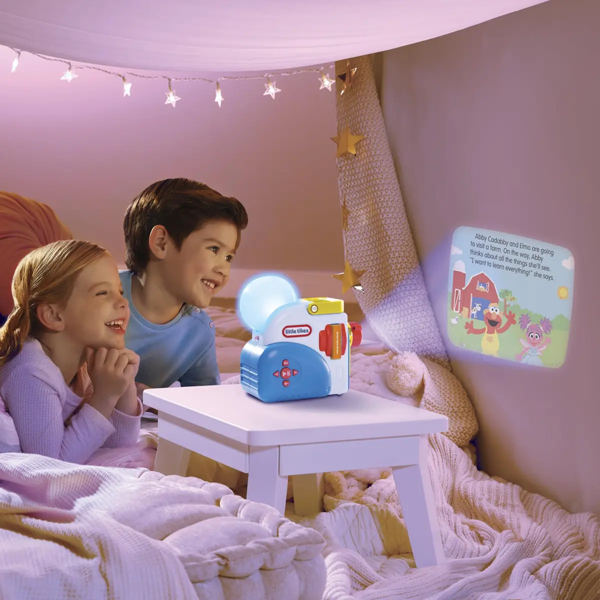 Little Tikes Story Dream Machine Sesame Street Elmo & Friends Story Collection | Nightlight, Audio & Books for Kids 3+ - view 2