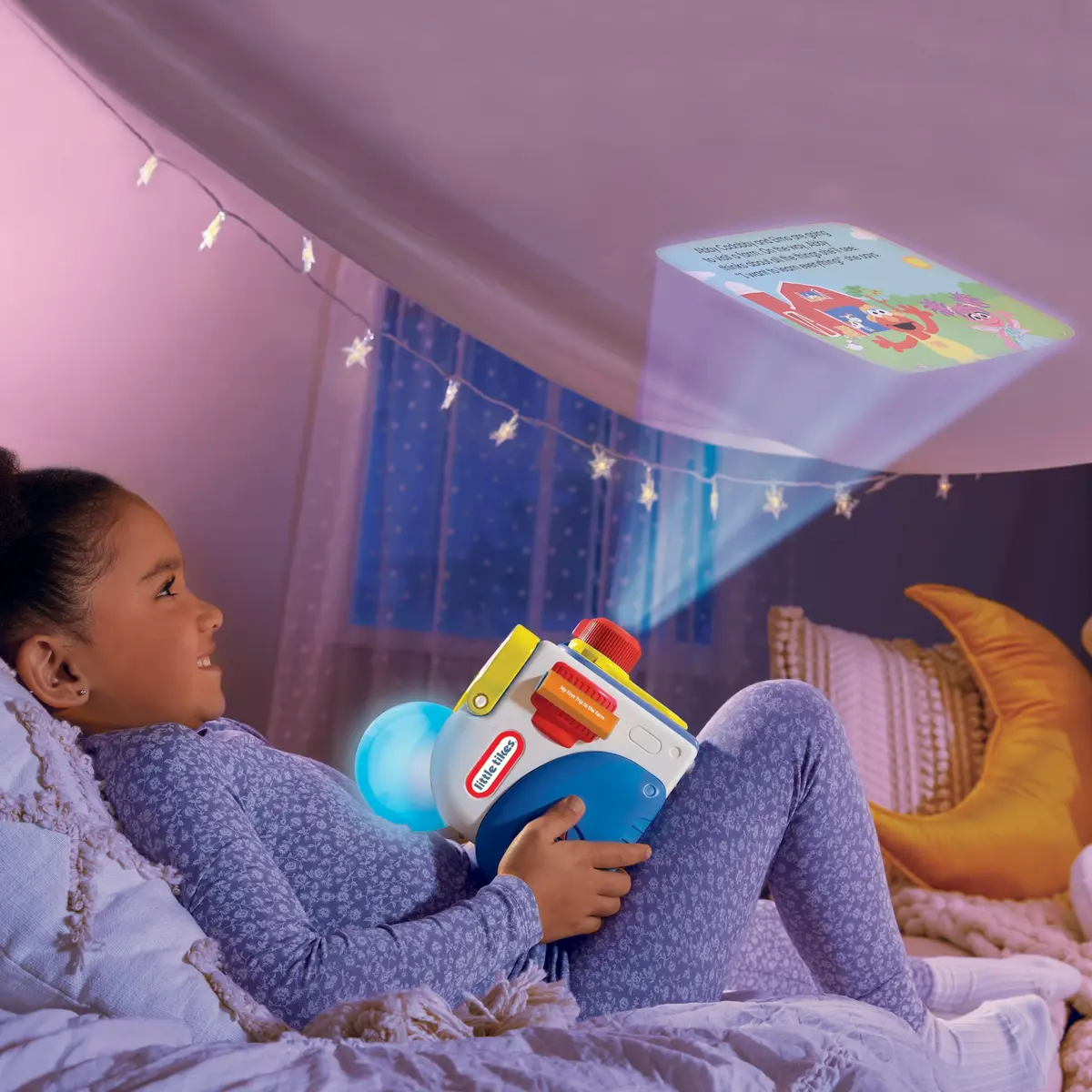 Little Tikes Story Dream Machine Sesame Street Elmo & Friends Story Collection | Nightlight, Audio & Books for Kids 3+ - view 3