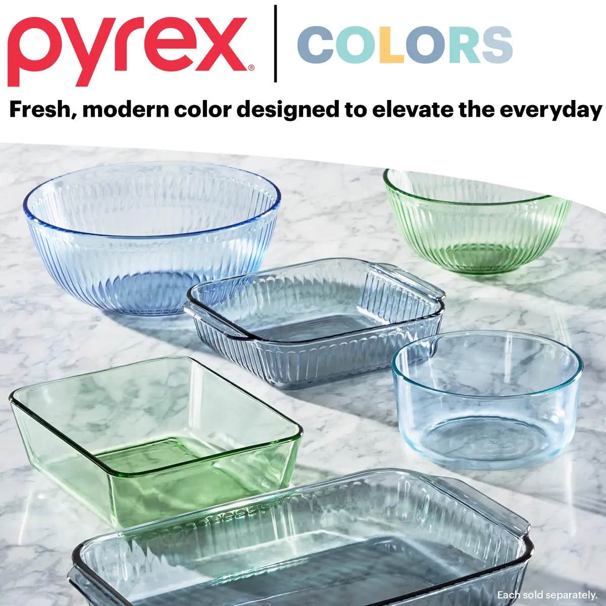 Pyrex Glass Food Storage Containers Set (6-Piece) Small/Medium Round | Stain & Odor Resistant, Microwave & Dishwasher Safe - view 5