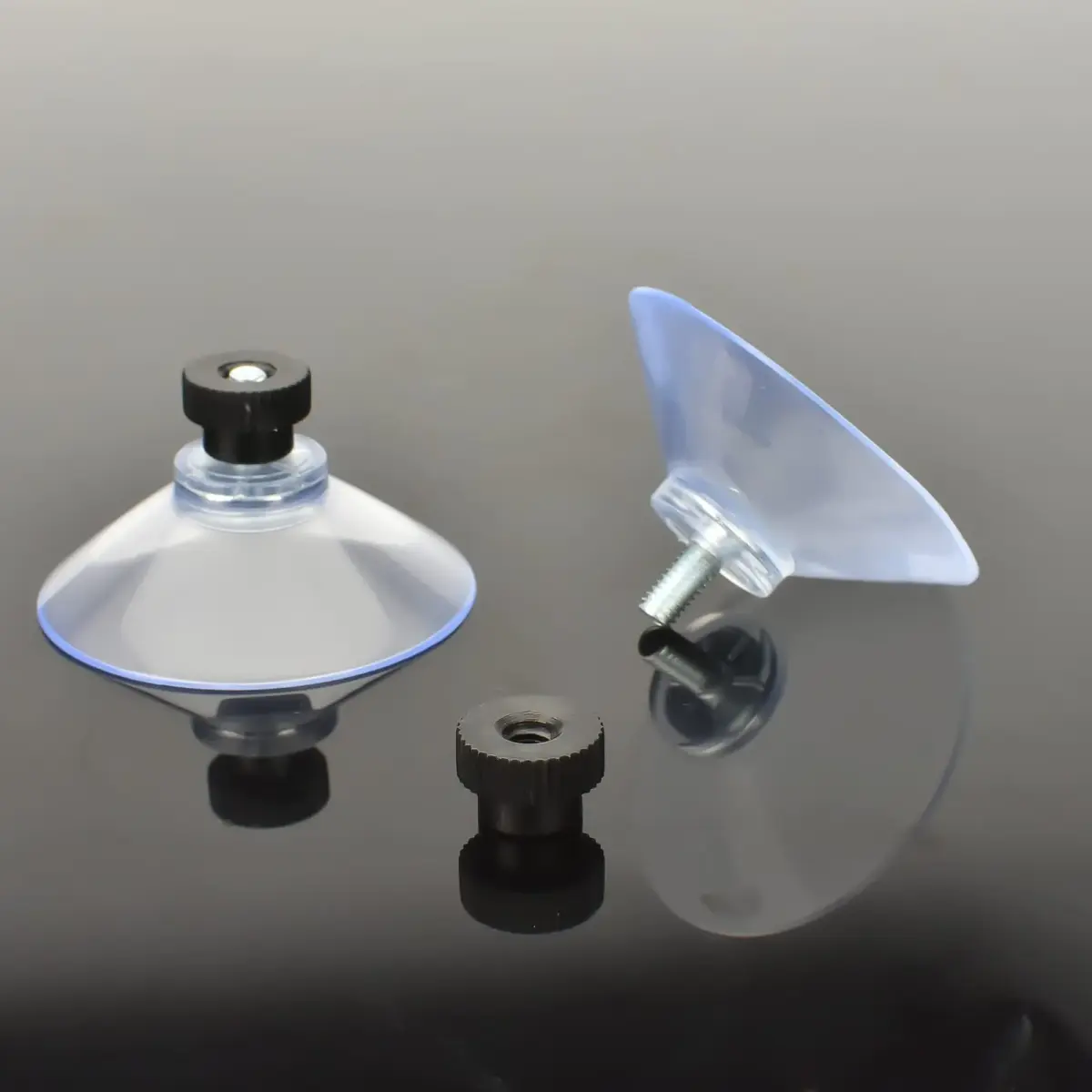 AccEncyc Suction Cup 40mm (1.57 inch) Diameter | Heavy Duty Clear PVC Sucker Pads with Stainless Steel Screws, Pack of 24 - view 3