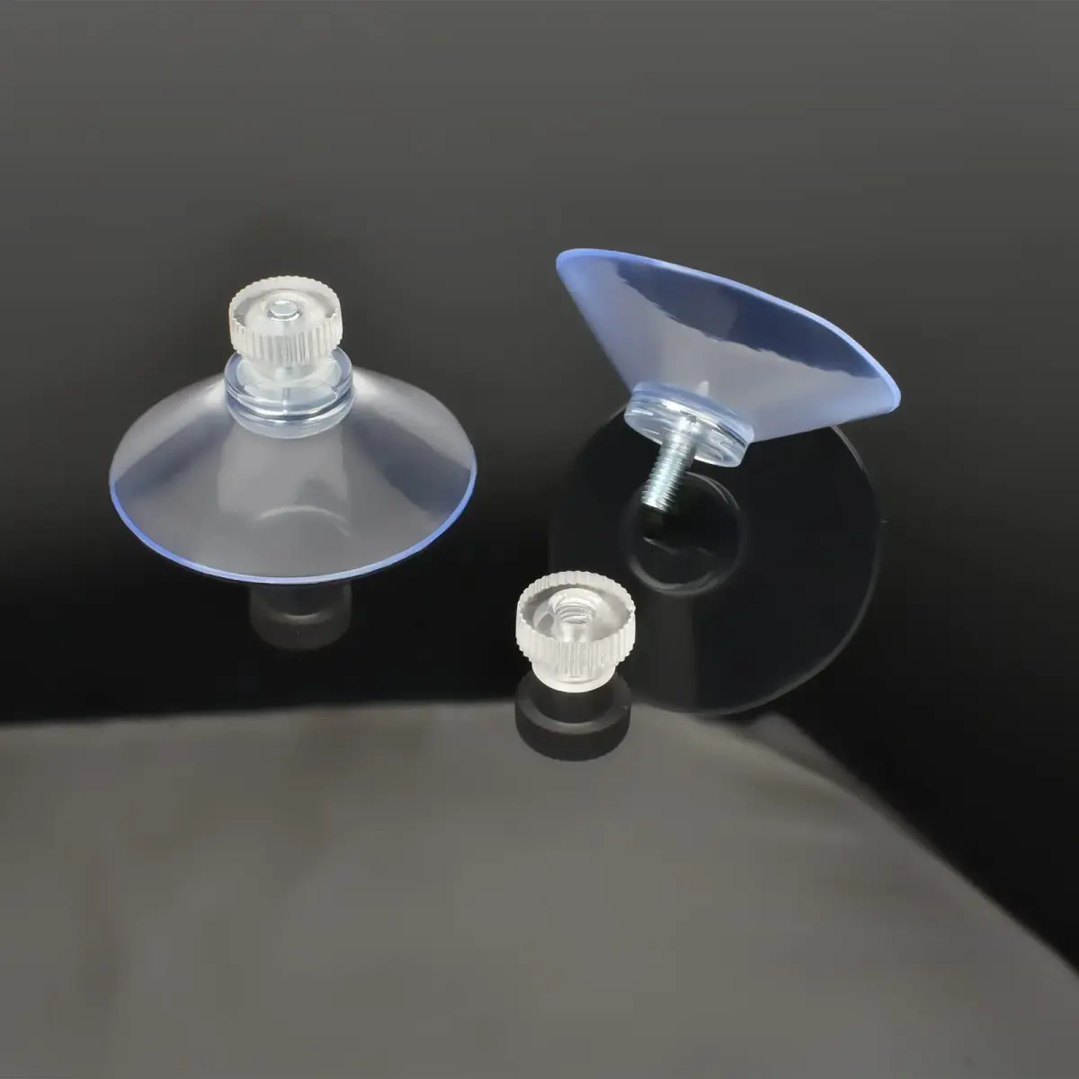 AccEncyc Clear PVC Suction Cups with Stainless Steel Screws, 40mm Diameter, Pack of 24 | Heavy Duty Hooks for Glass, Tile, and Smooth Surfaces - view 3