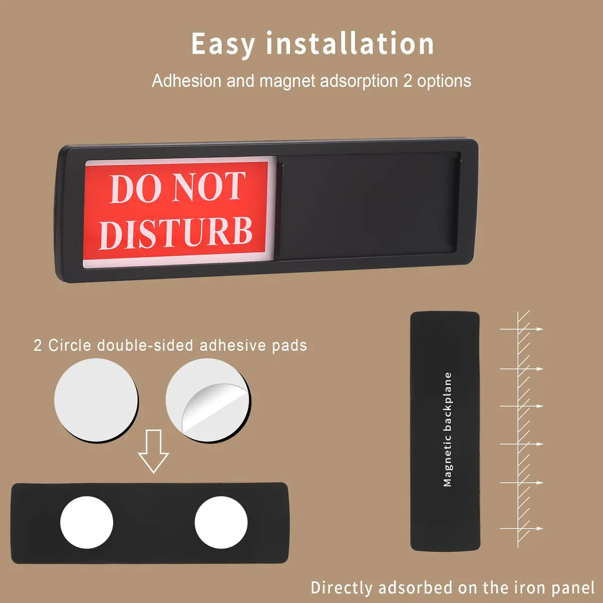 Shadeking Do Not Disturb Welcome Please Knock Sign | Privacy Room Indicator (70-120 chars) - view 5