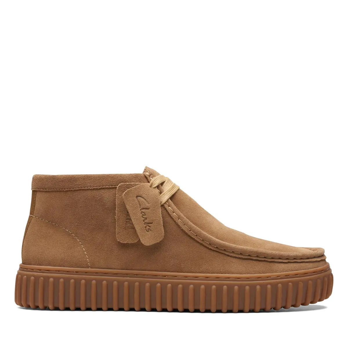Clarks Torhill HiChukka Boot, Dark Sand Suede, 11 US | Heritage Casual Leather Shoe - main product image