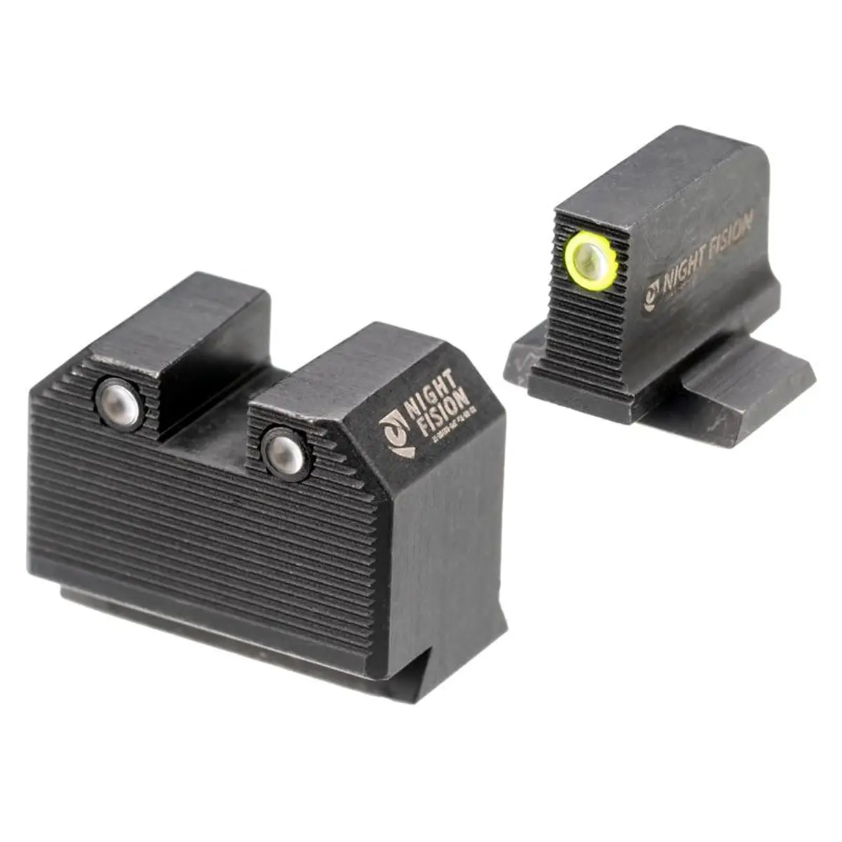 Night Fision Night Sight Set for Smith & Wesson M&P | Brighter Tritium Dots, Optics Ready, Dovetail Mount, Black & Yellow - view 2