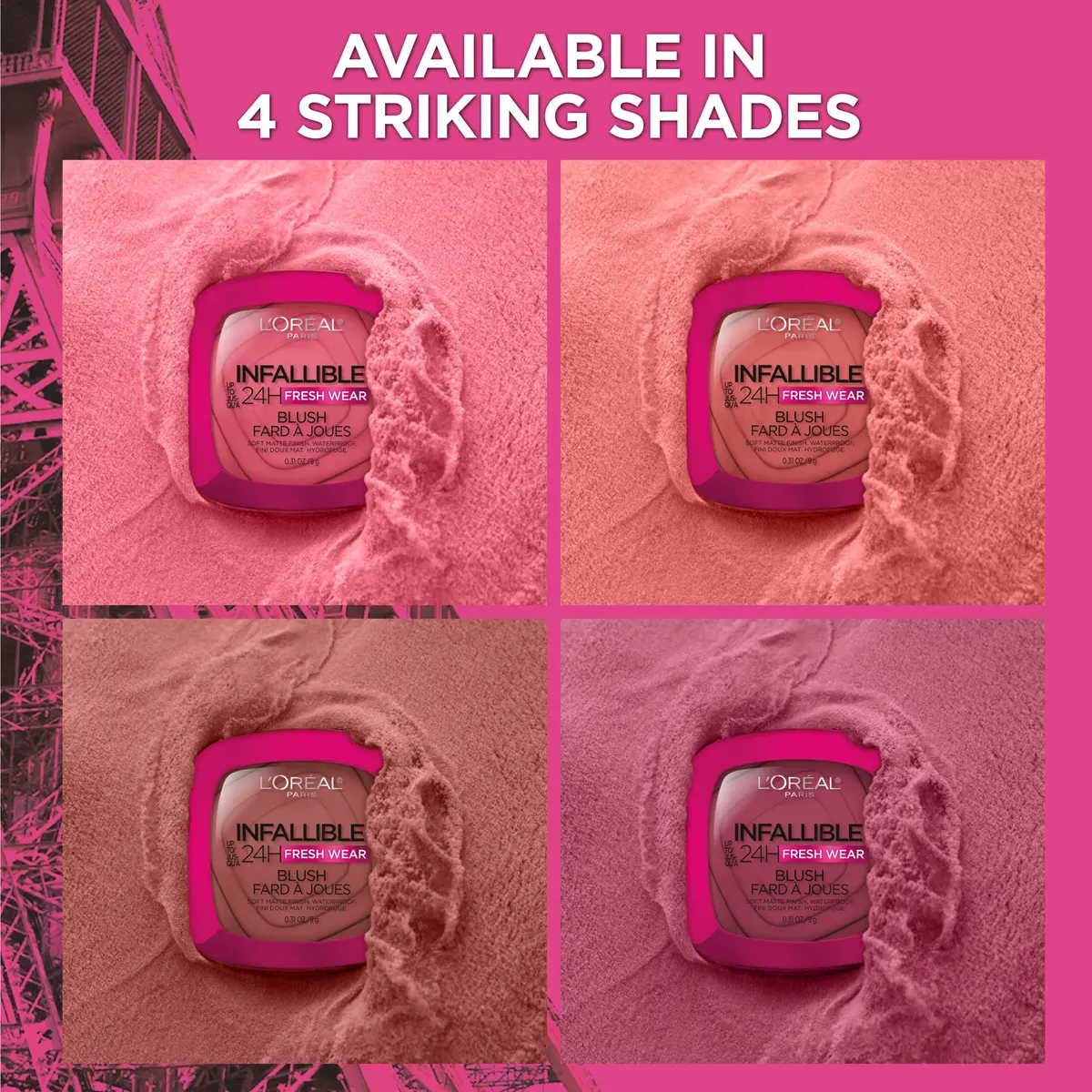 L'Oreal Paris Infallible Soft Matte Blush Legendary Berry 0.31 Oz | Long-Lasting Waterproof Cheek Makeup - view 5