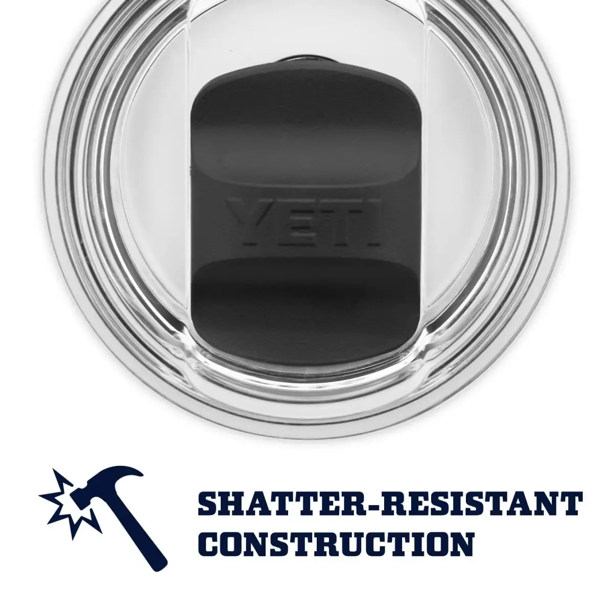 YETI Rambler 10 oz Tumbler with MagSlider Lid, Stainless Steel, Navy | Vacuum Insulated for Hot & Cold Drinks - view 6