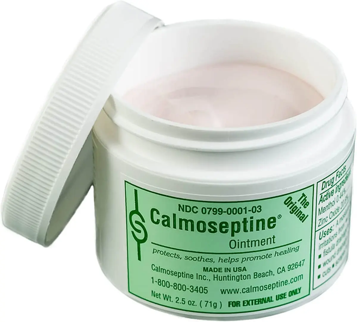 Calmoseptine Ointment 2.5 oz Jar | Skin Protectant for Diaper Rash & Minor Burns - view 5