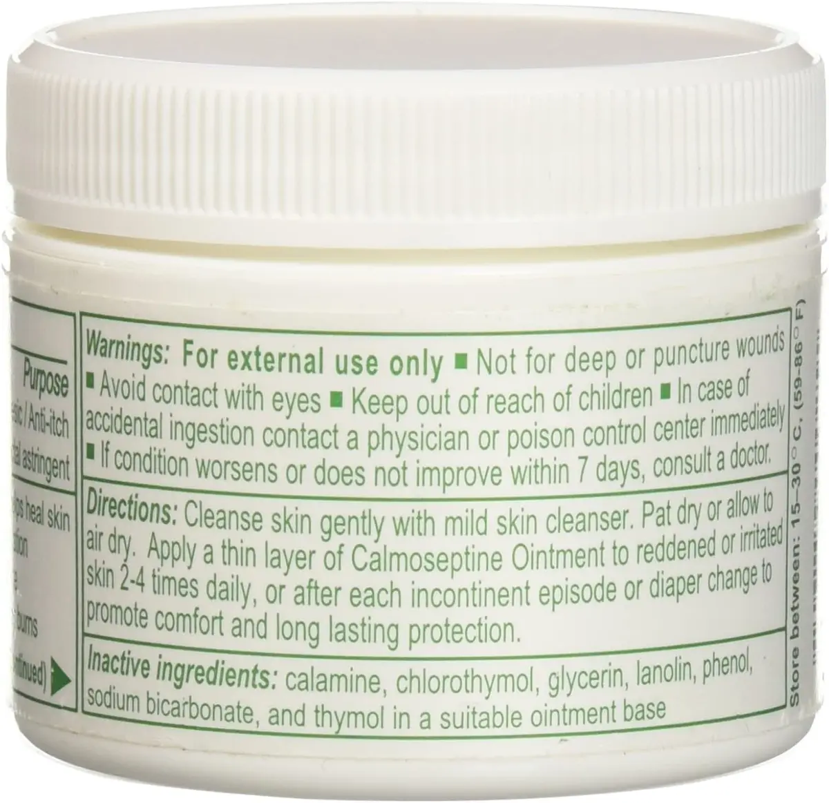 Calmoseptine Ointment 2.5 oz Jar | Skin Protectant for Diaper Rash & Minor Burns - view 2