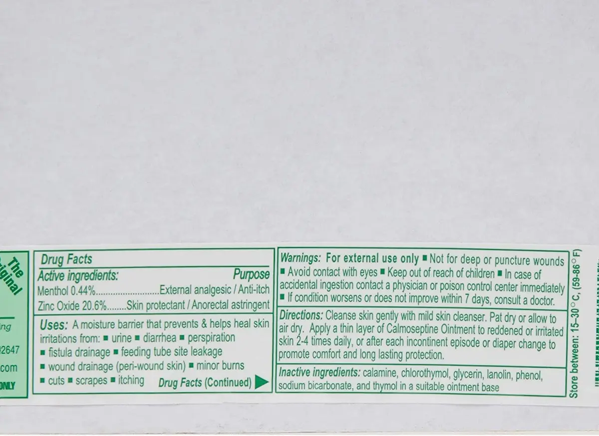 Calmoseptine Ointment 2.5 oz Jar | Skin Protectant for Diaper Rash & Minor Burns - view 4