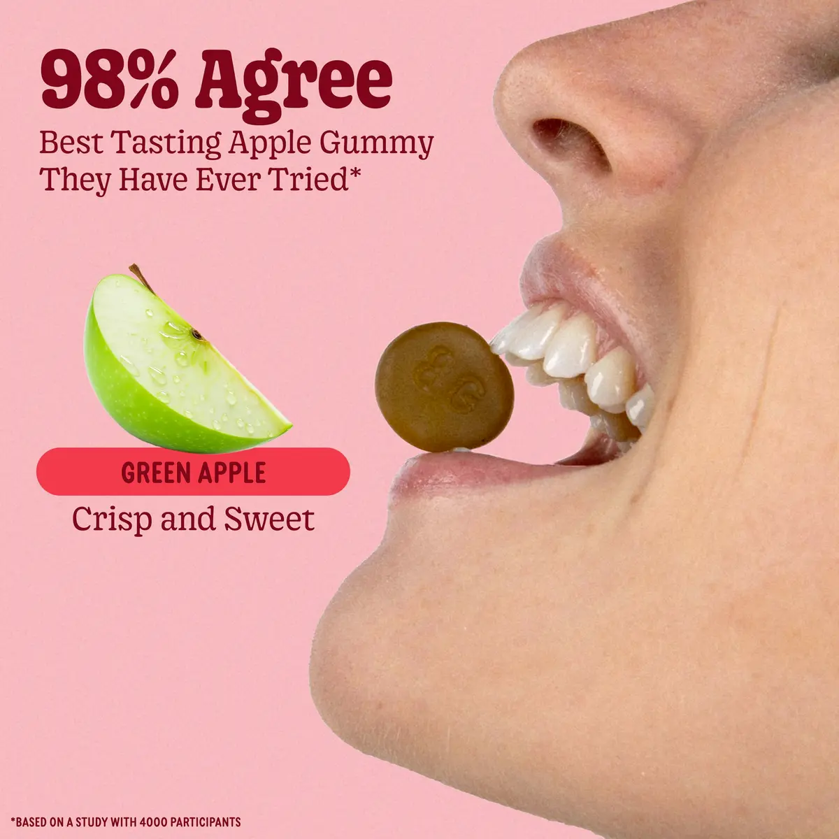 8G 8Greens Supergreens Gummies Apple 100 Servings | Supports Immunity & Metabolism - view 3
