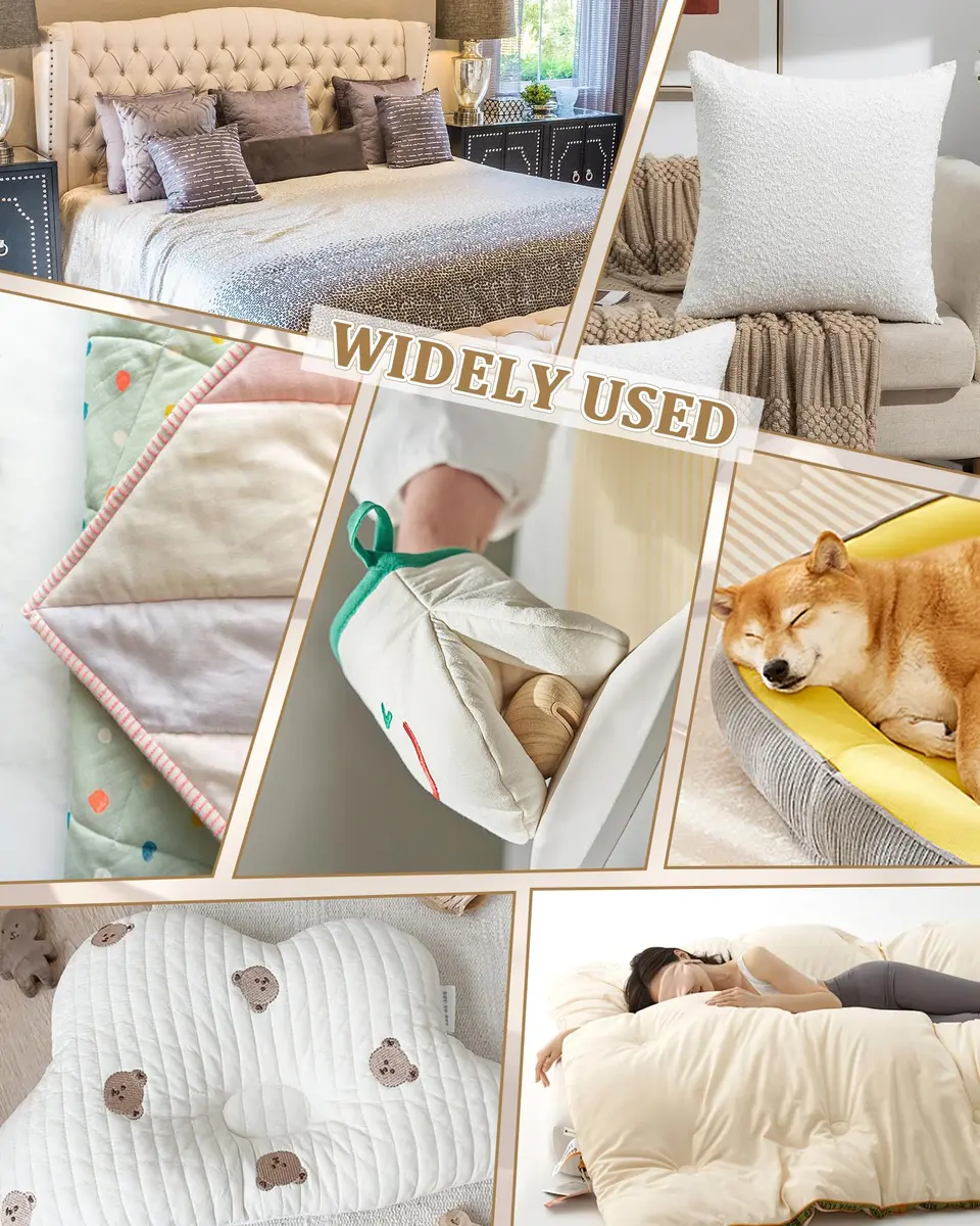 PLANTIONAL 47" x 59" Natural Cotton Quilt Batting | Soft, Warm & Resistant to Tearing - view 7