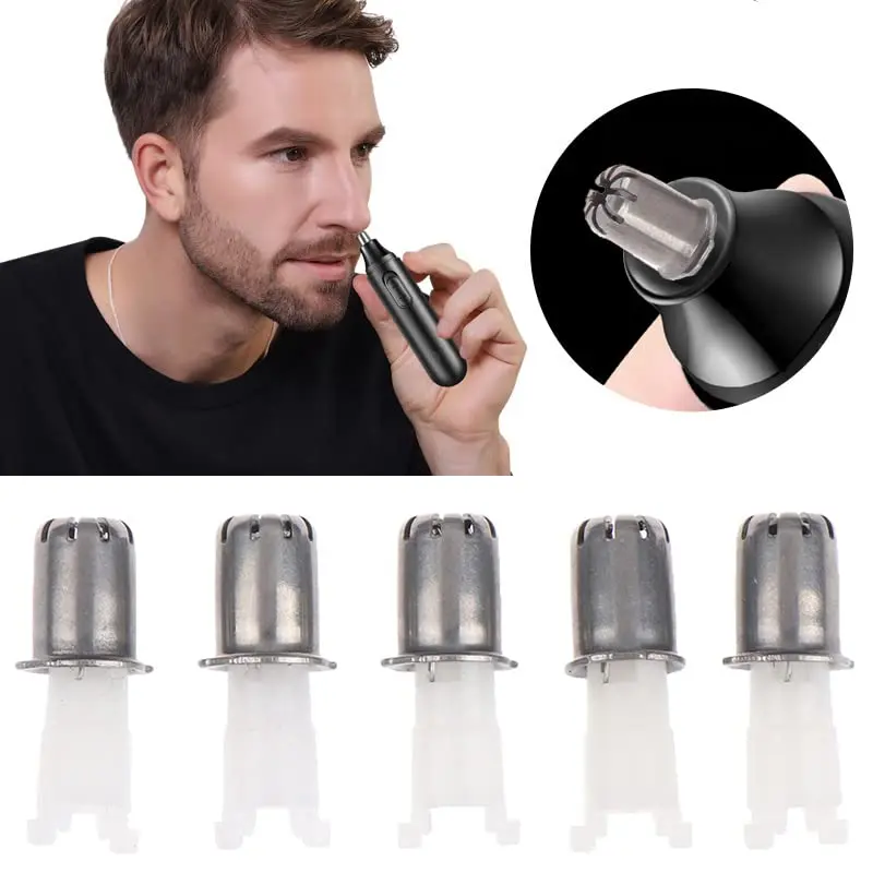 TorSor Nose Hair Trimmer Replacement Heads 5 Pack | Waterproof, Universal Cutter Blades for Razor Trimming Ear Eyebrow Hairs - view 4