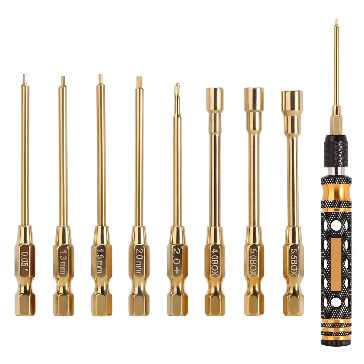 INJORA 8 in 1 RC Tool Kit Hex & Nut Screwdriver for 1/24 1/18 Mini RC Cars | Precision, Lightweight & Durable - main product image