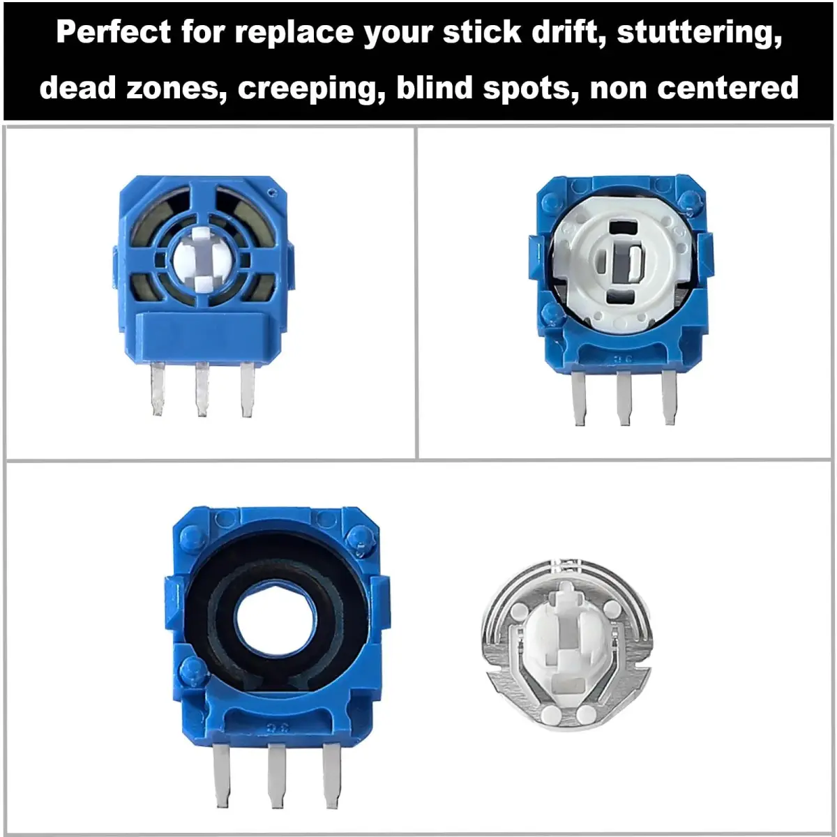 Ikpek 2K3 Ohm Potentiometer Replacement Kit for Dualsense PS5 Controller | 10pcs - view 4