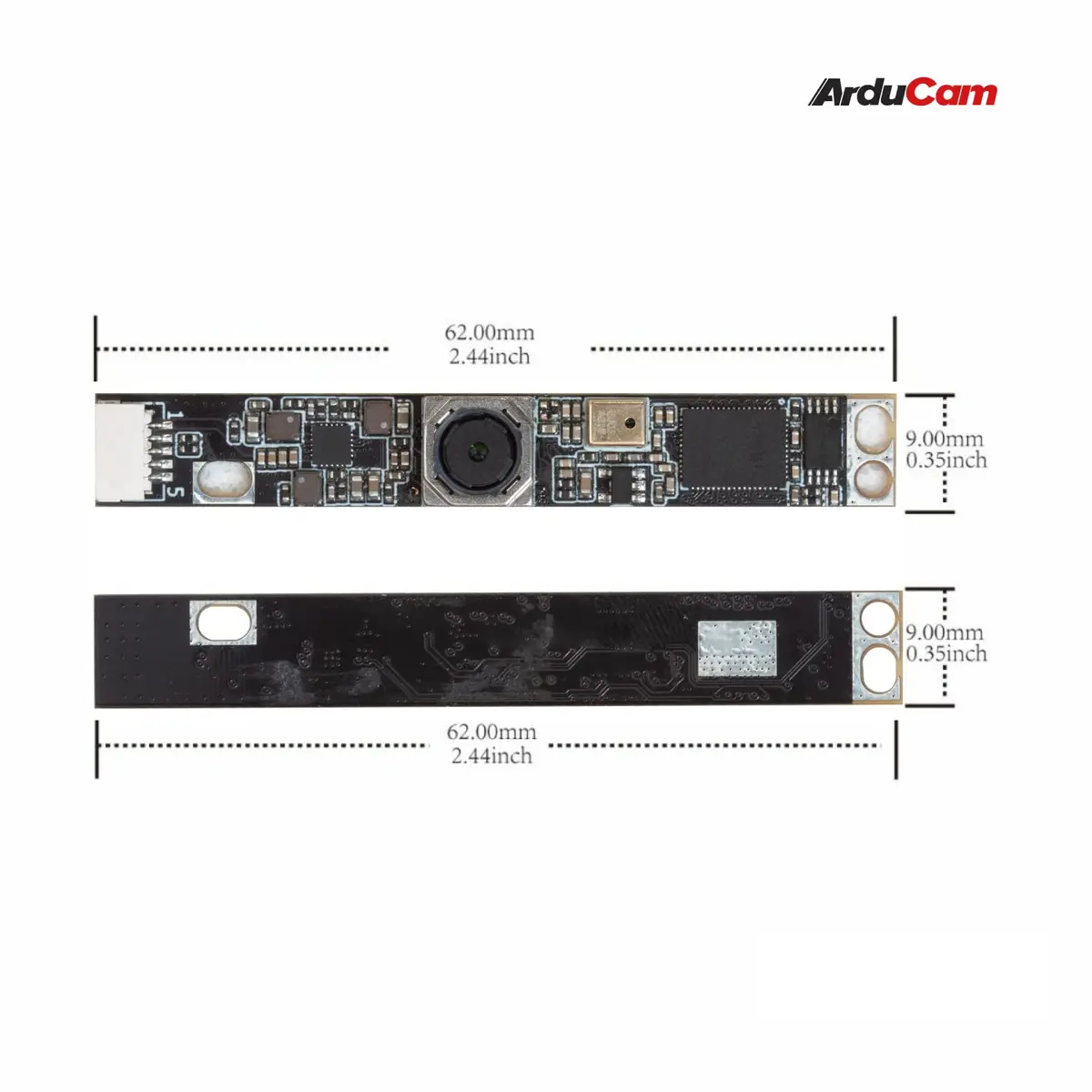 Arducam IMX219 8MP Autofocus USB Camera Module 3280×2464@30fps | Compact USB Webcam with Microphone - view 2