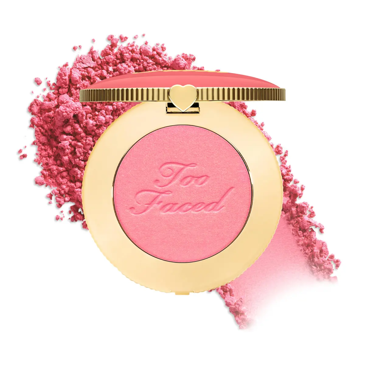 Too Faced Cloud Crush Blurring Blush | Velvety Powder Blush for Cheeks with High-Pigment Formula | 93% Naturally Derived Ingredients, Vegan & Cruelty-Free, Golden Hour, 0.17 Ounce - main product image