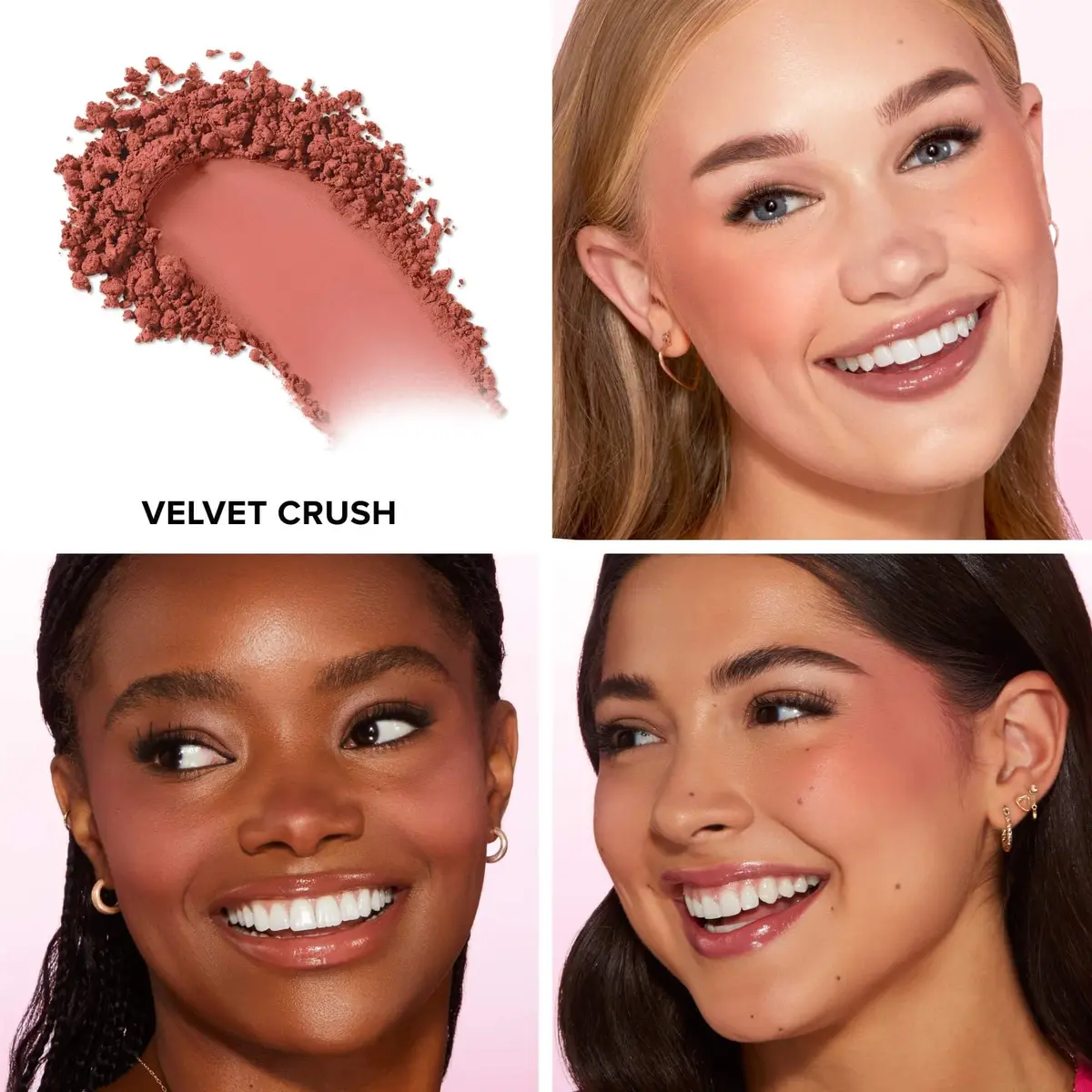 Too Faced Cloud Crush Blurring Blush | Velvety Powder Blush for Cheeks with High-Pigment Formula | 93% Naturally Derived Ingredients, Vegan & Cruelty-Free, Velvet Crush, 0.17 Ounce - view 2