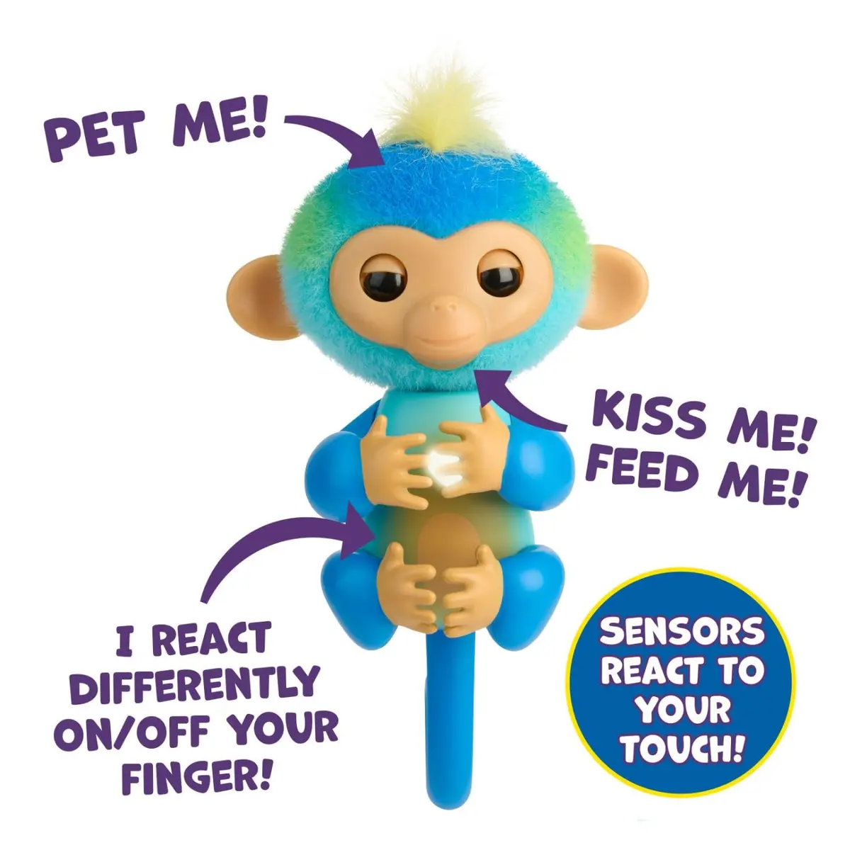 Fingerlings Baby Monkey Leo 3.14 x 3.14 x 4.92 inches | Interactive Toy with 70+ Sounds - view 5