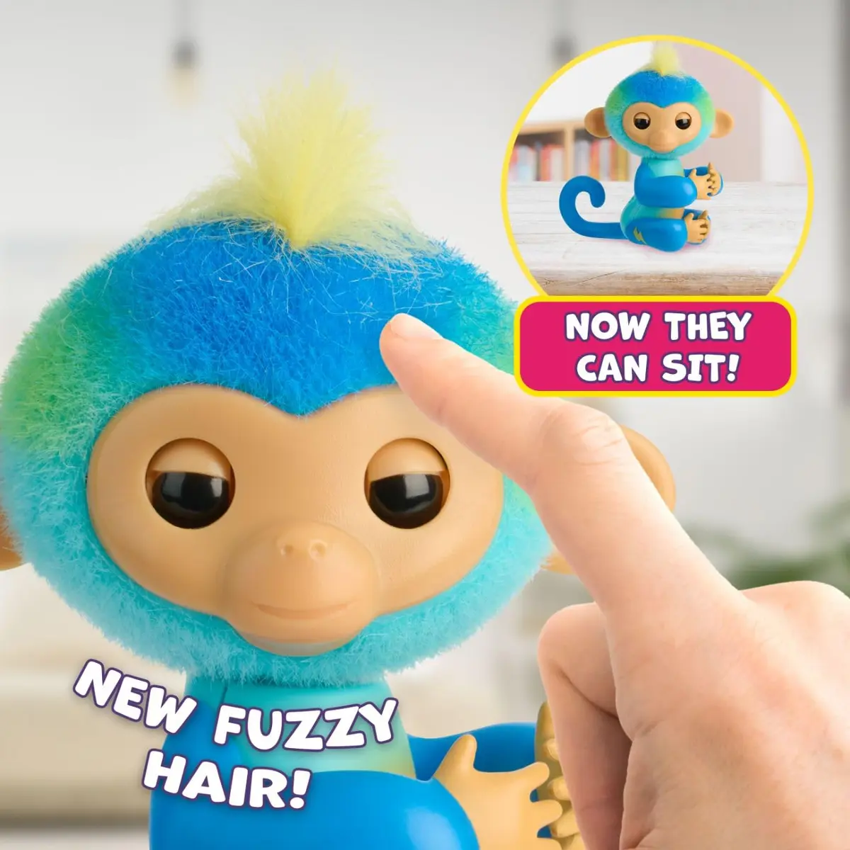 Fingerlings Baby Monkey Leo 3.14 x 3.14 x 4.92 inches | Interactive Toy with 70+ Sounds - view 6