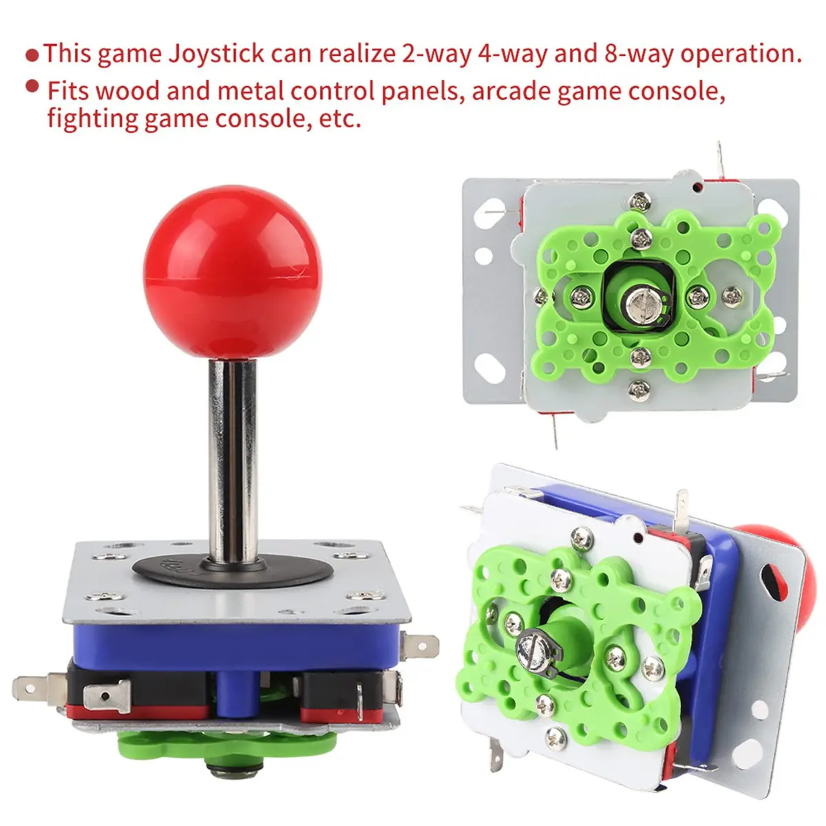 Akozon Classic Arcade Joystick Controller with Adjustable Ball and Long Handle for Competition Style Gaming, 240g (0.53 lb) - view 3