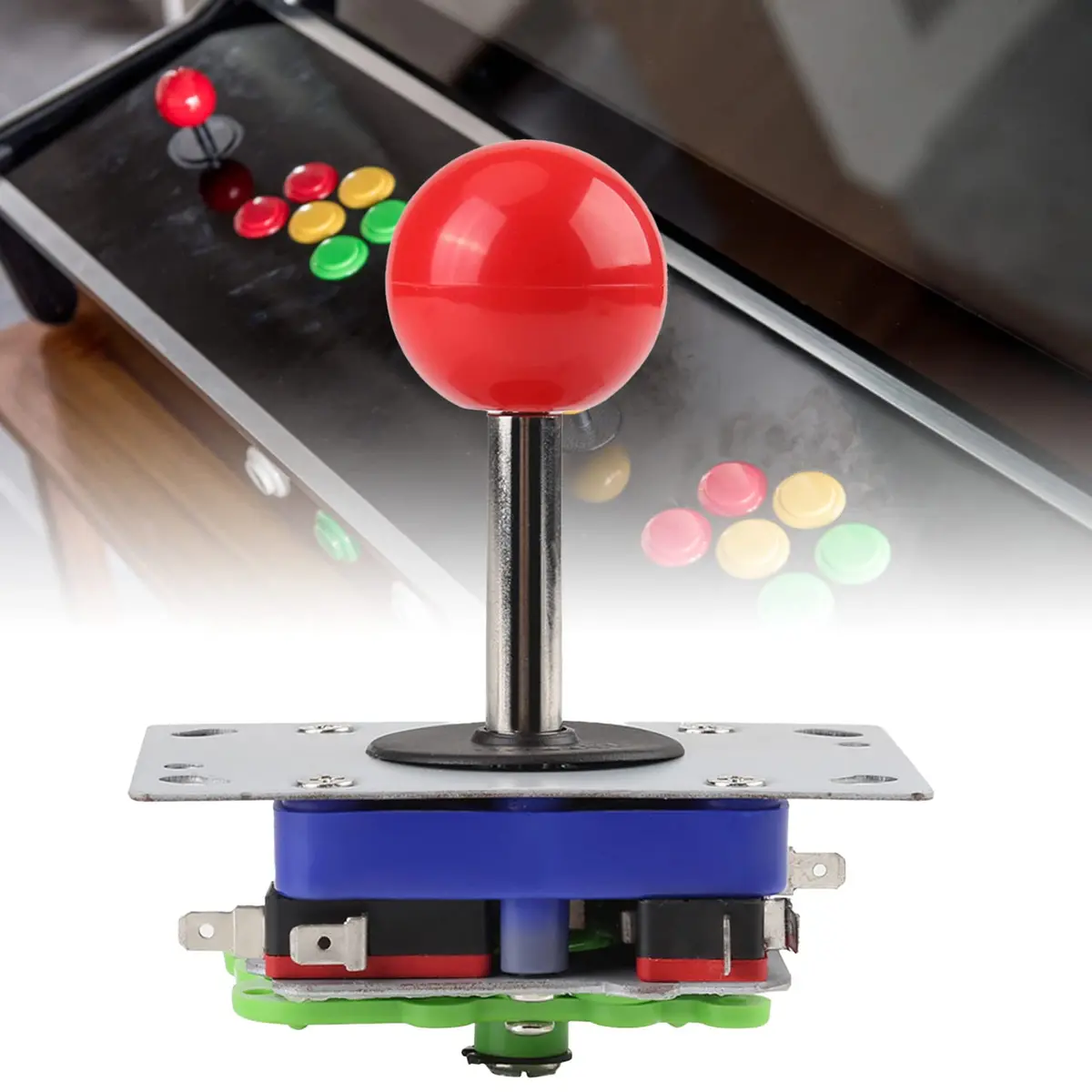 Akozon Classic Arcade Joystick Controller with Adjustable Ball and Long Handle for Competition Style Gaming, 240g (0.53 lb) - view 4