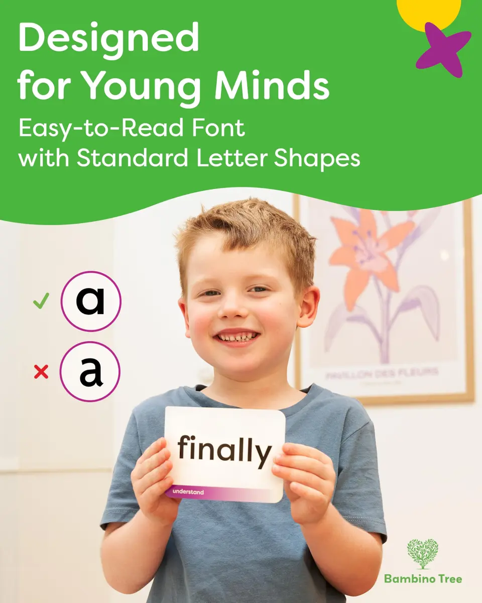 THE BAMBINO TREE Sight Words Flash Cards - Kindergarten to 4th Grade | 300 Jumbo-Size Cards for Early Literacy - view 5