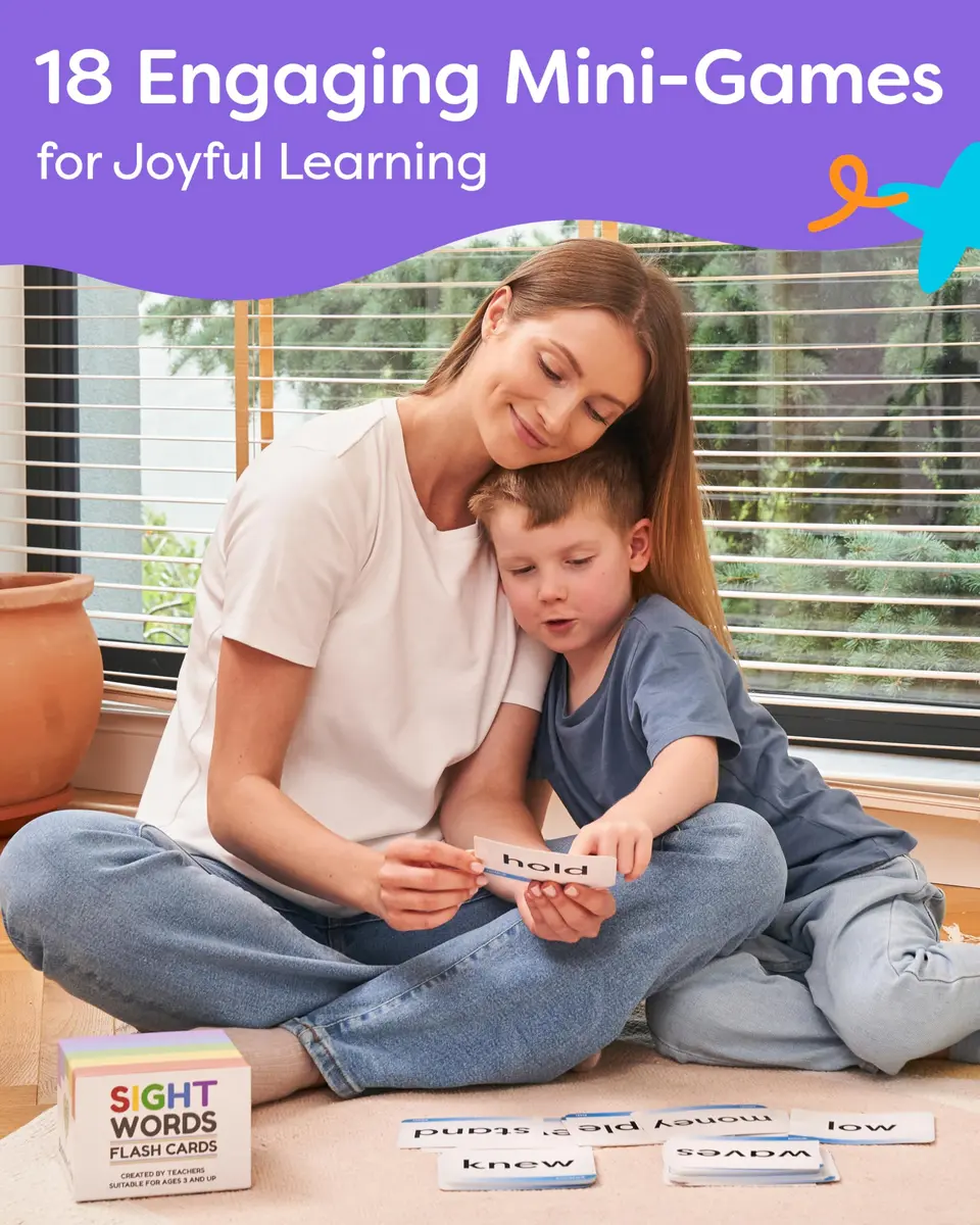 THE BAMBINO TREE Sight Words Flash Cards - Kindergarten to 4th Grade | 300 Jumbo-Size Cards for Early Literacy - view 8